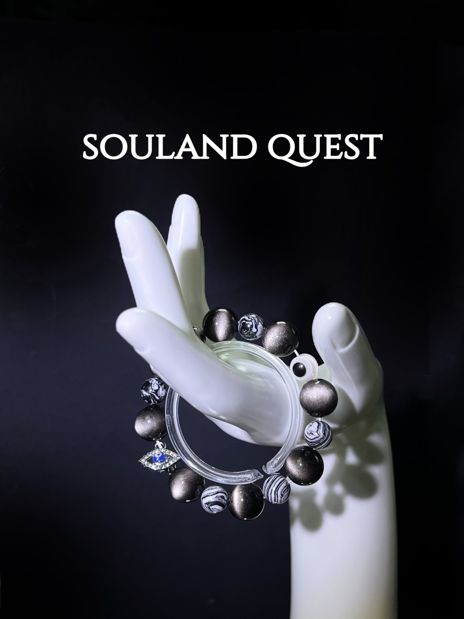 Obsidian & Evil Eye Yin-Yang Bracelet – Strength, Protection & Inner Peace