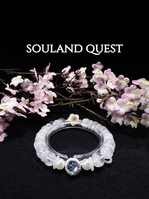 Pearl & White Phantom Bloom Treasure Bracelet – Elegance, Harmony & Grace