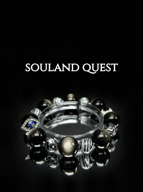 Obsidian & Evil Eye Yin-Yang Bracelet – Strength, Protection & Inner Peace