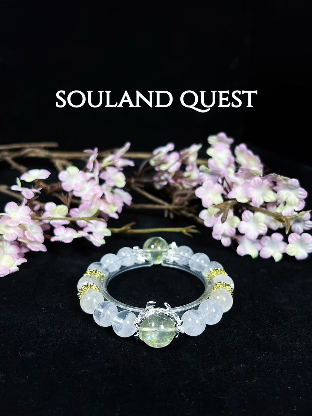 Clear Phantom & Lemon Quartz Bracelet - Souland Quest