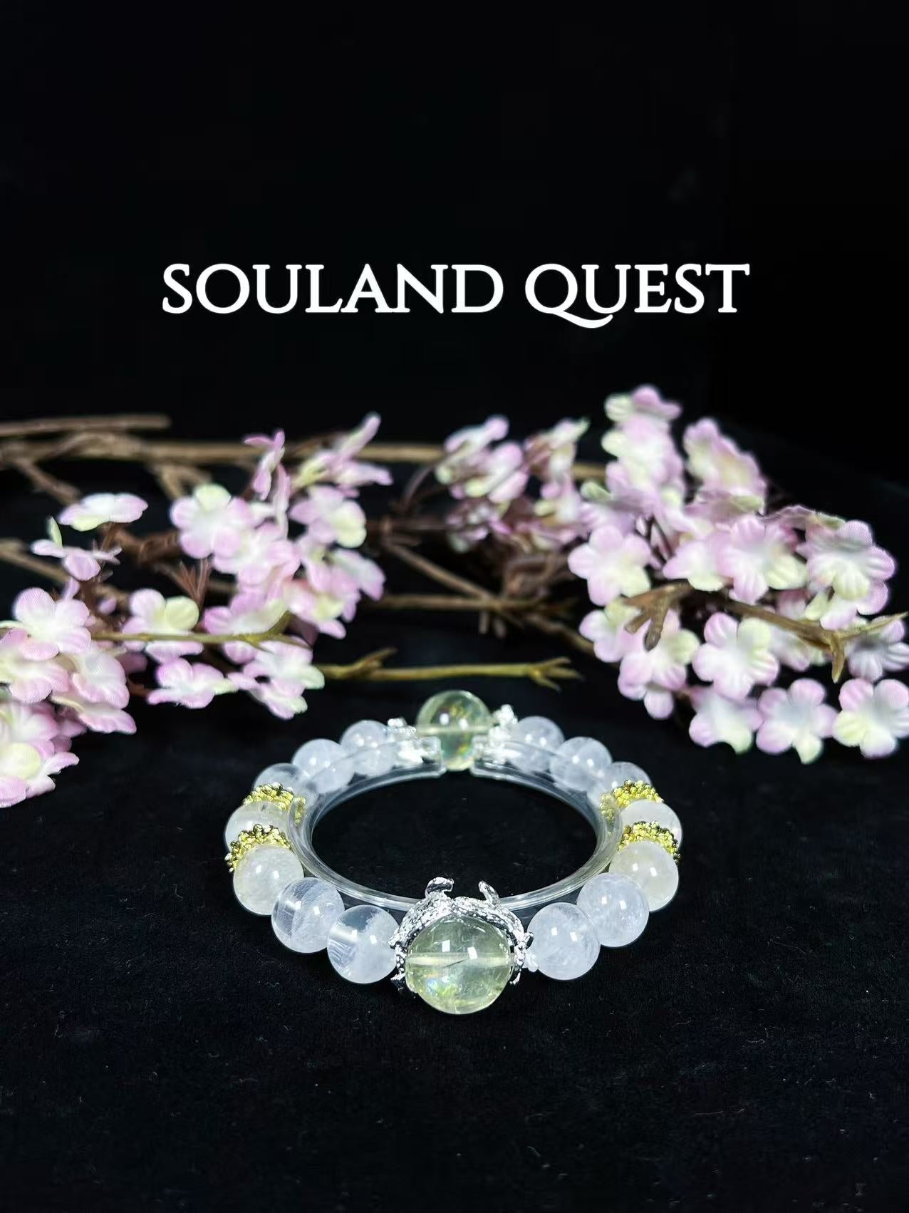 Clear Phantom & Lemon Quartz Bracelet - Souland Quest