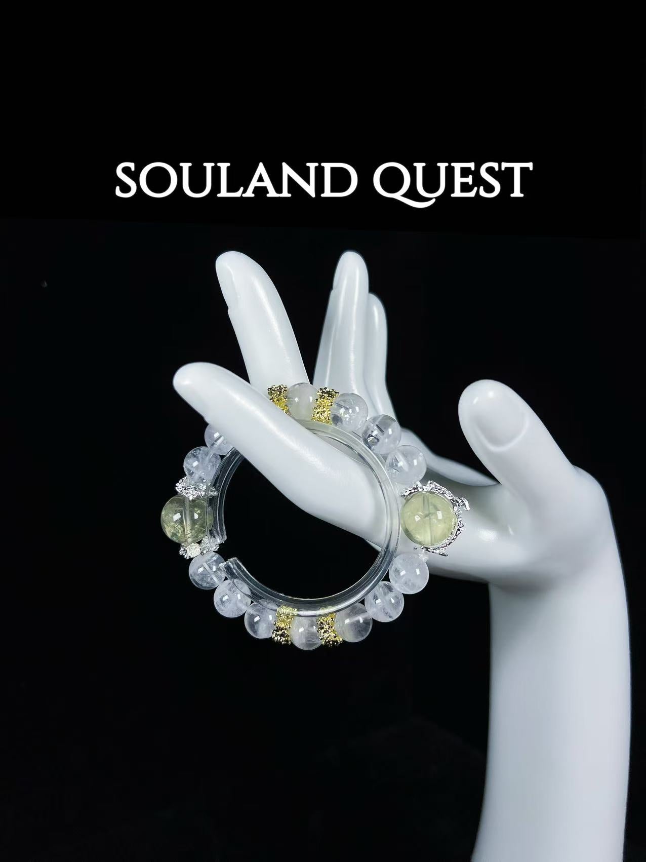 Clear Phantom & Lemon Quartz Bracelet - Souland Quest