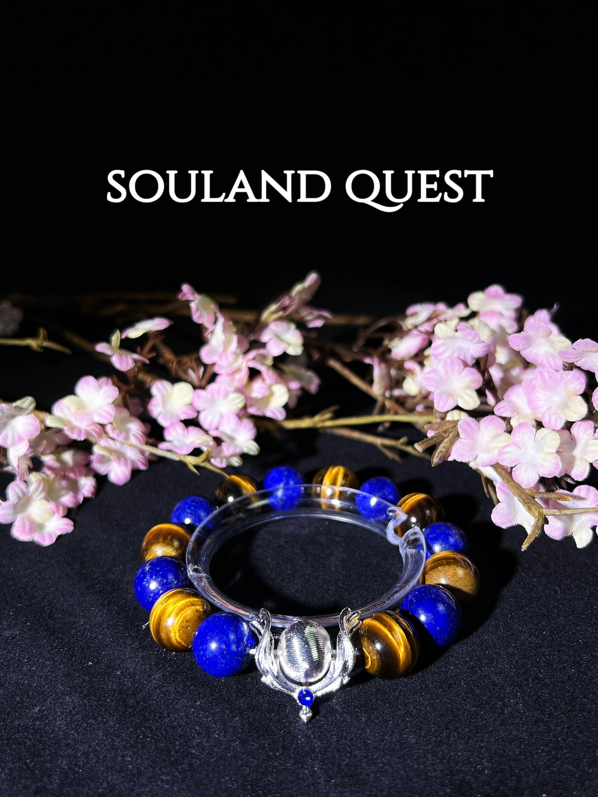 Cosmic Radiance Bracelet – Lapis Lazuli & Tiger's Eye with Silver Touch - Souland Quest