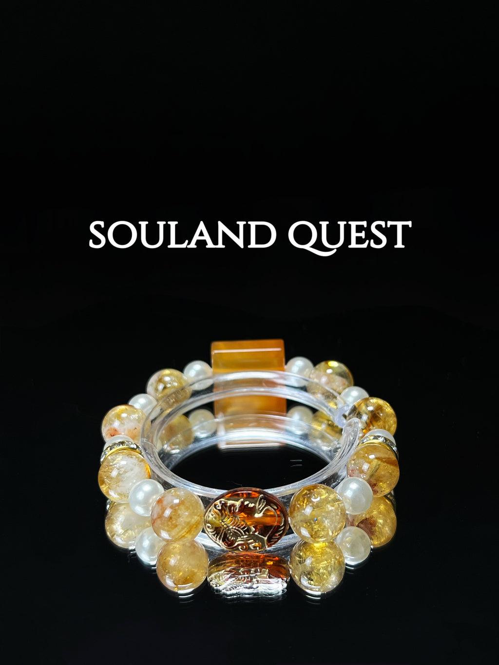 Eternal Sunshine Bracelet – Citrine, Pearl & Yellow Tourmaline with Golden Accents for Vitality & Abundance 🌅✨ - Souland Quest