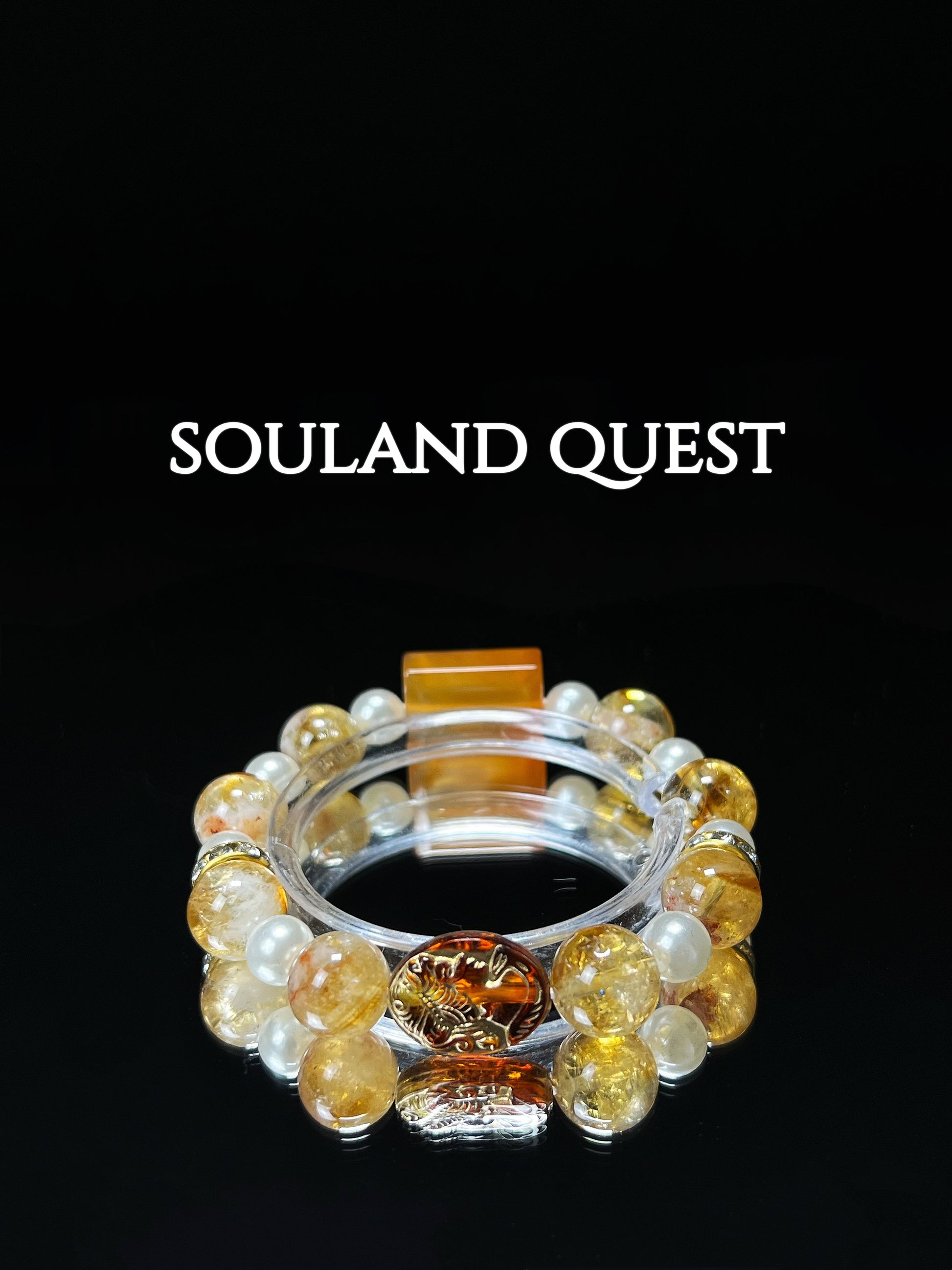 Eternal Sunshine Bracelet – Citrine, Pearl & Yellow Tourmaline with Golden Accents for Vitality & Abundance 🌅✨ - Souland Quest