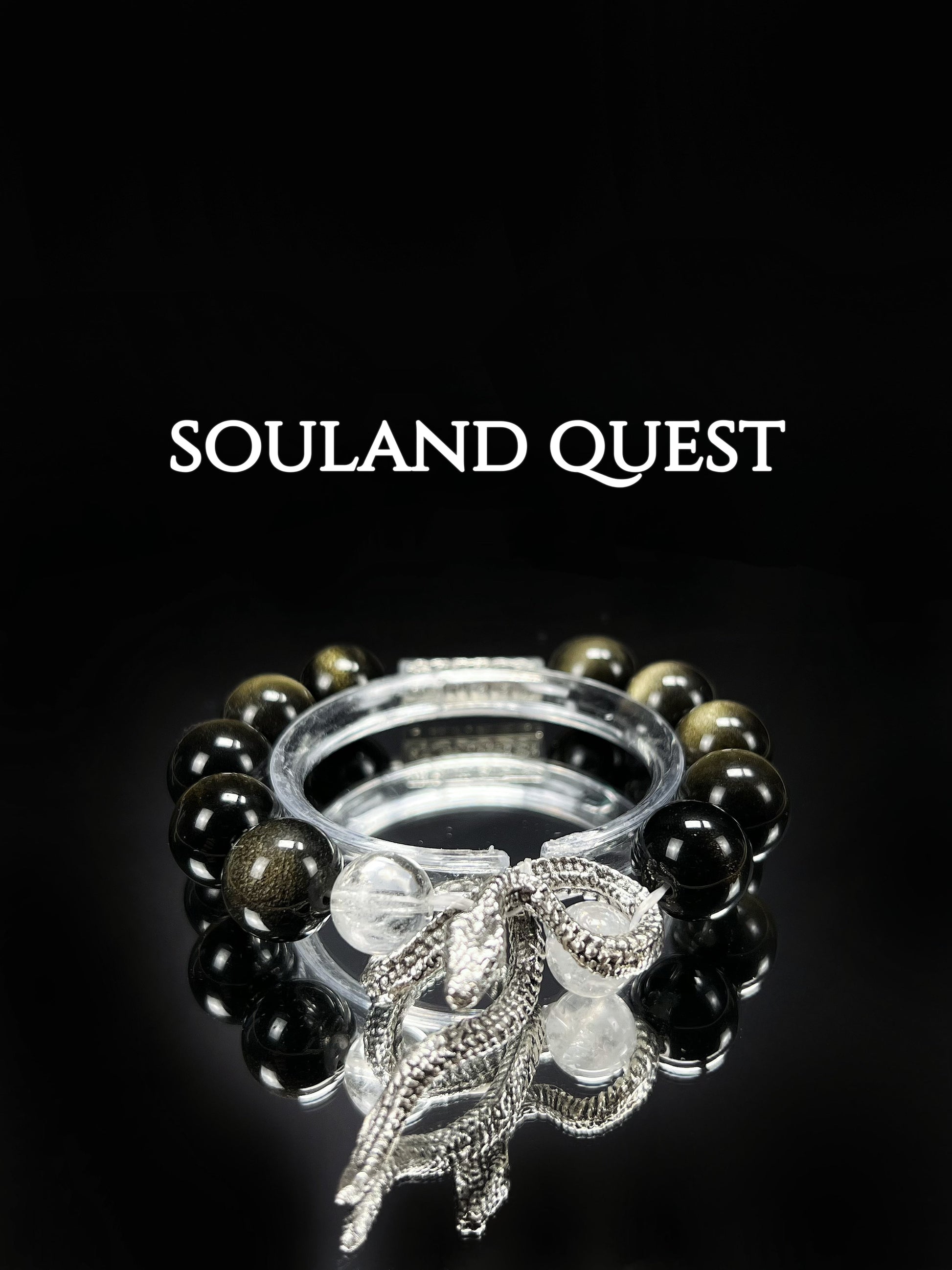 🐍 Golden Obsidian Serpent Guardian Bracelet – Protection, Power & Transformation - Souland Quest