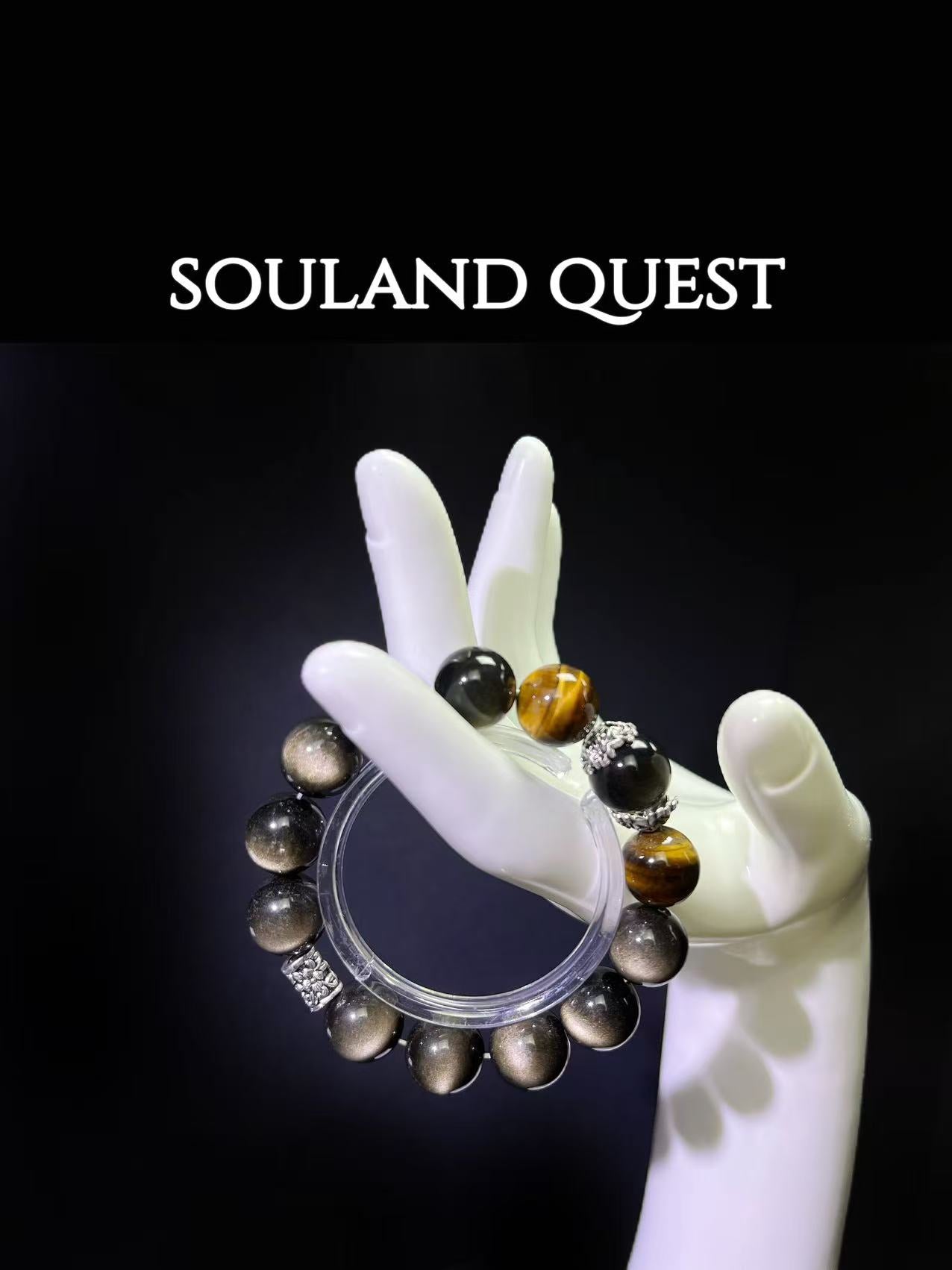 Golden Tiger’s Eye & Gold Obsidian Protection Bracelet – Confidence, Grounding & Energy Shield - Souland Quest