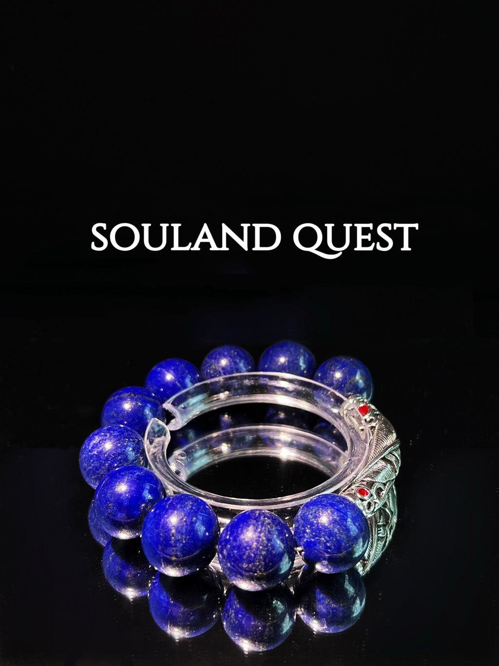 Lapis Lazuli Bracelet with Silver Bend – Wisdom, Communication & Chakra Balance - Souland Quest