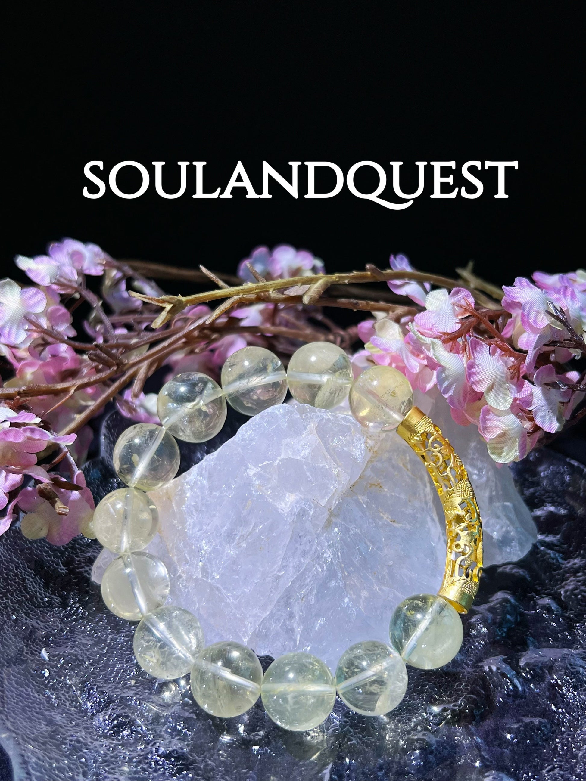 Lemon Citrine with Golden Bend – Abundance, Joy & Chakra Balance - Souland Quest