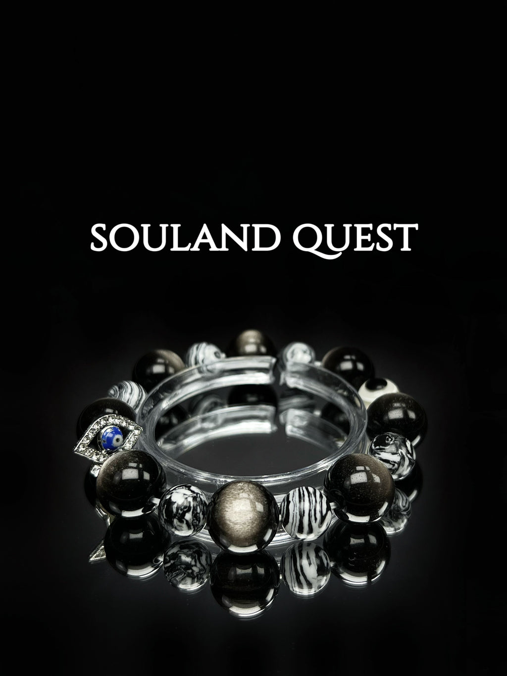 Obsidian & Evil Eye Yin - Yang Bracelet – Strength, Protection & Inner Peace - Souland Quest