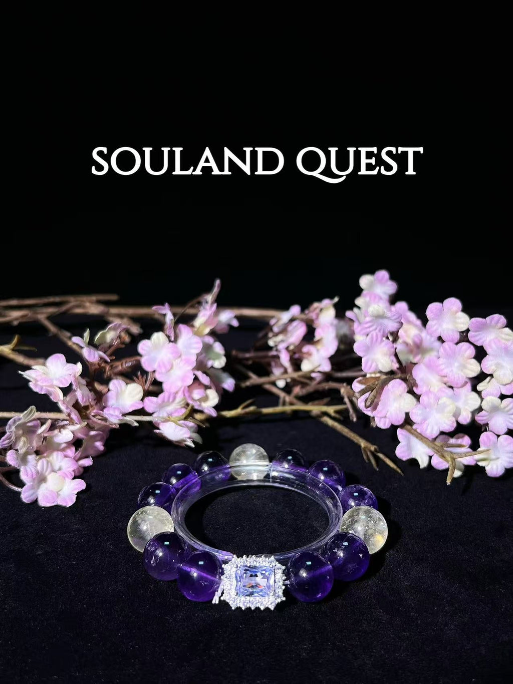 🌟 Radiant Vision Bracelet – Amethyst, Lemon Quartz & Sapphire Silver Accent 🌟 - Souland Quest