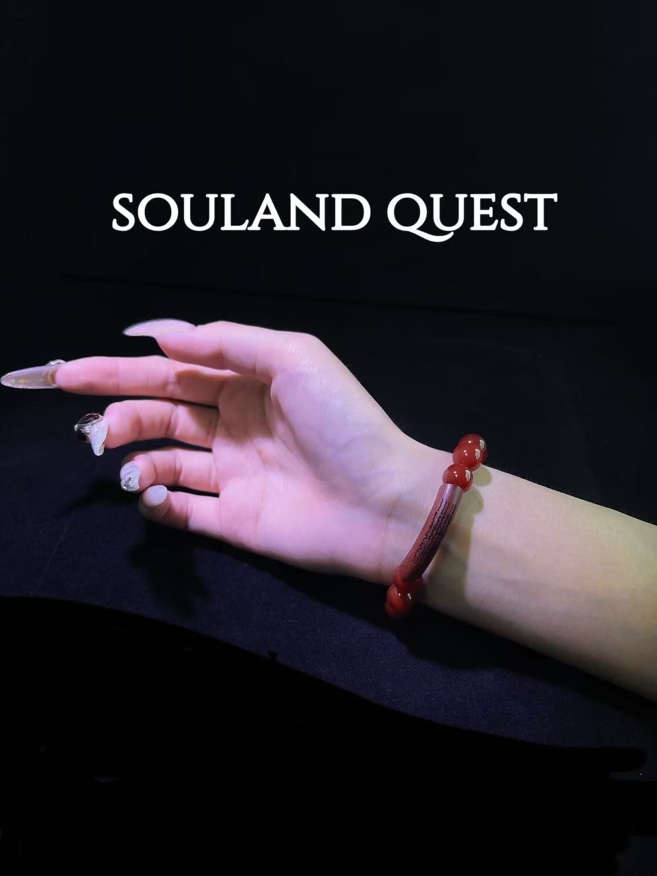 Red Agate Bracelet with Red Sandalwood Bend – Vitality, Grounding & Chakra Balance - Souland Quest