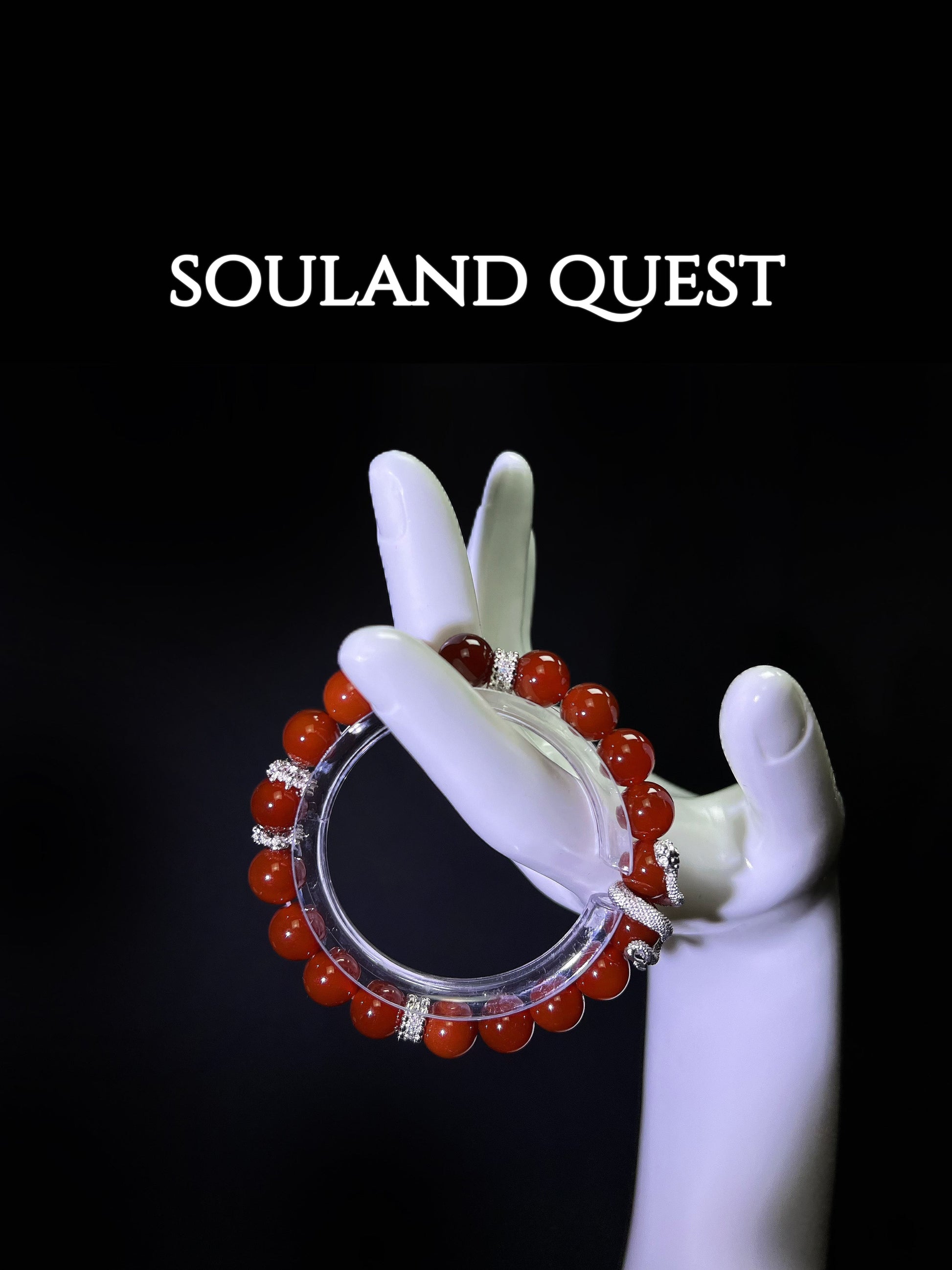 Red Agate Bracelet with Silver Snake Charm – Grounding Root Chakra for Aries, Leo & Scorpio - Souland Quest