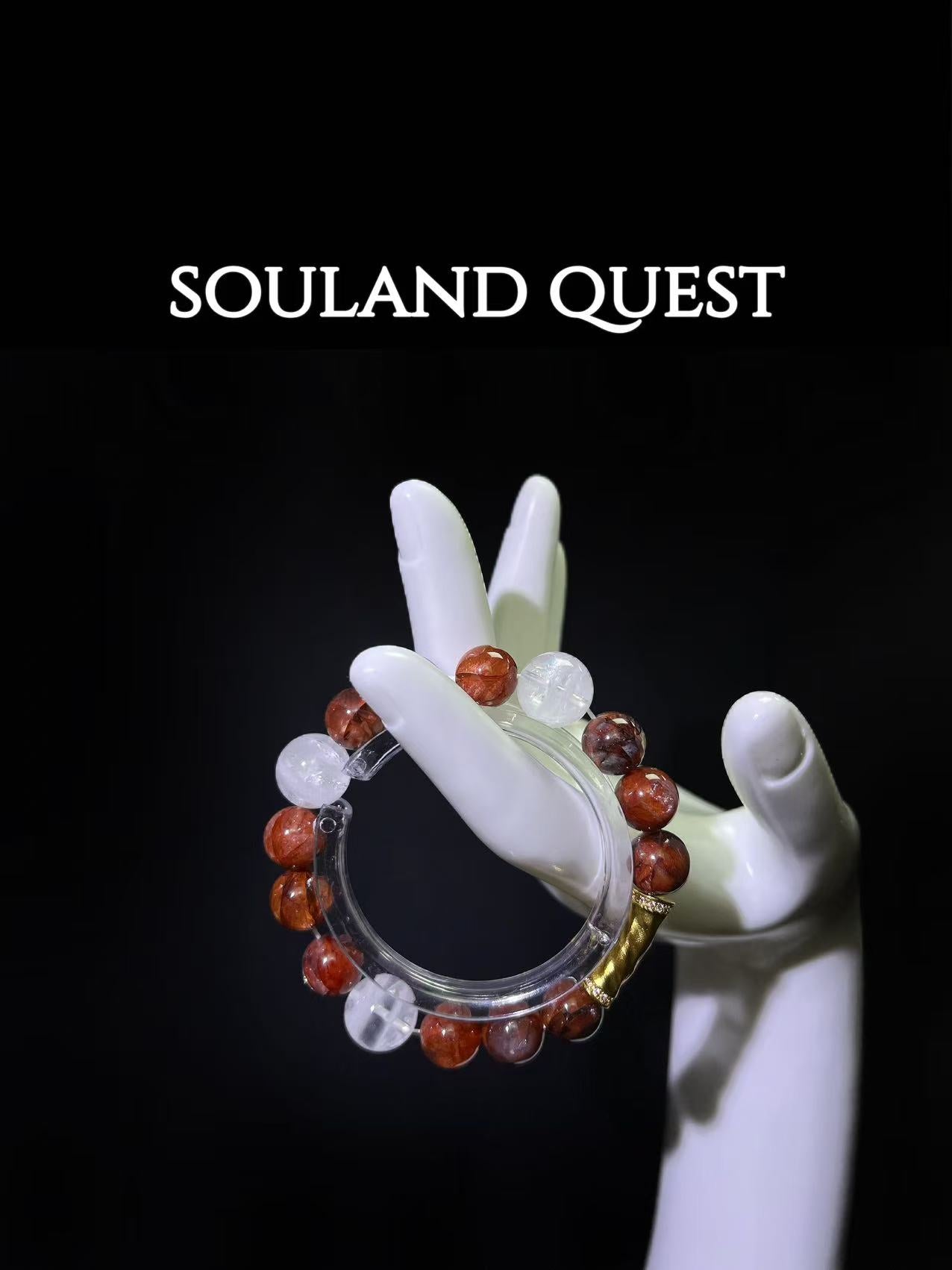 Red Hematoid & White Phantom – Vitality, Clarity & Chakra Balance - Souland Quest