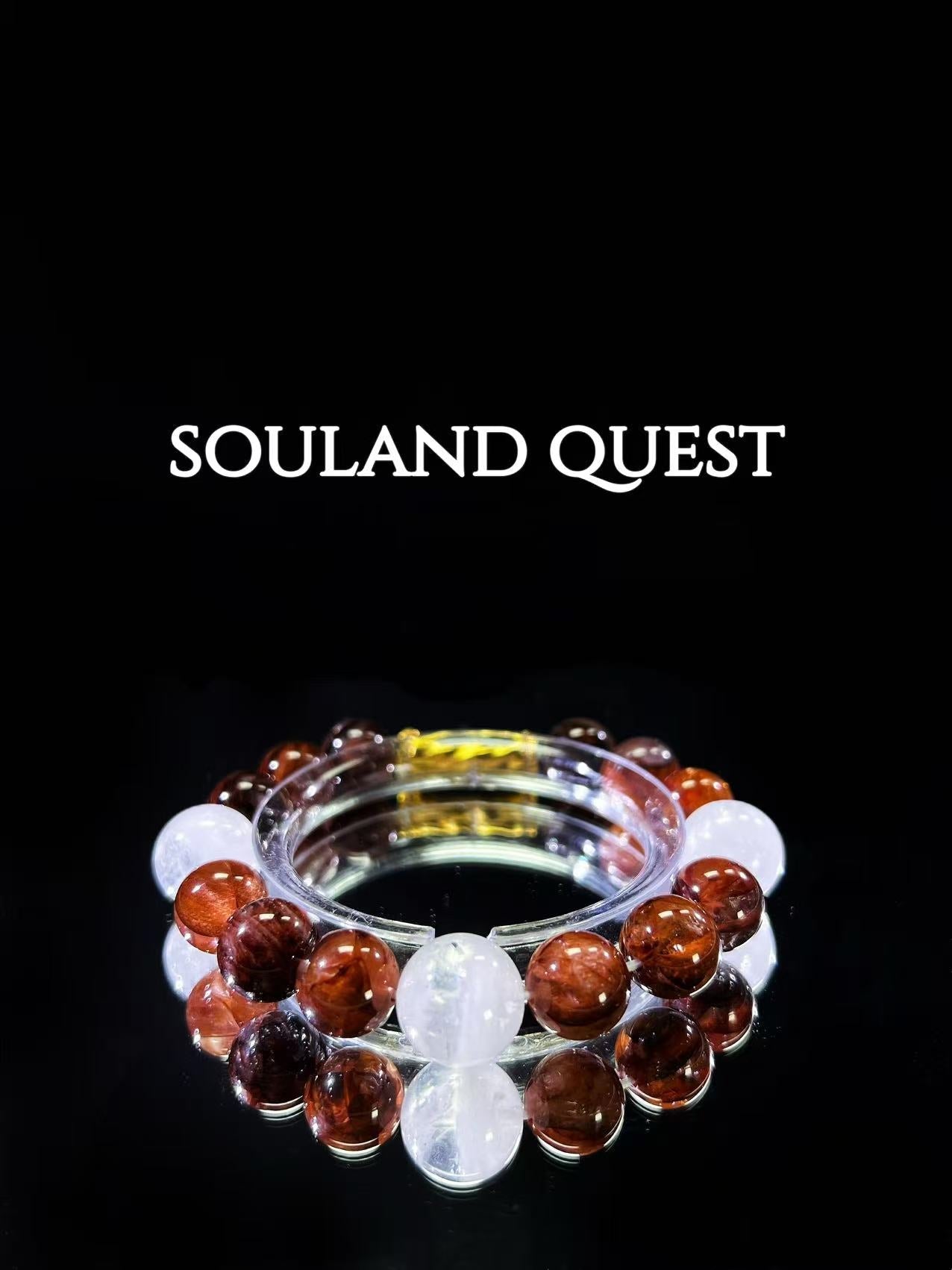 Red Hematoid & White Phantom – Vitality, Clarity & Chakra Balance - Souland Quest
