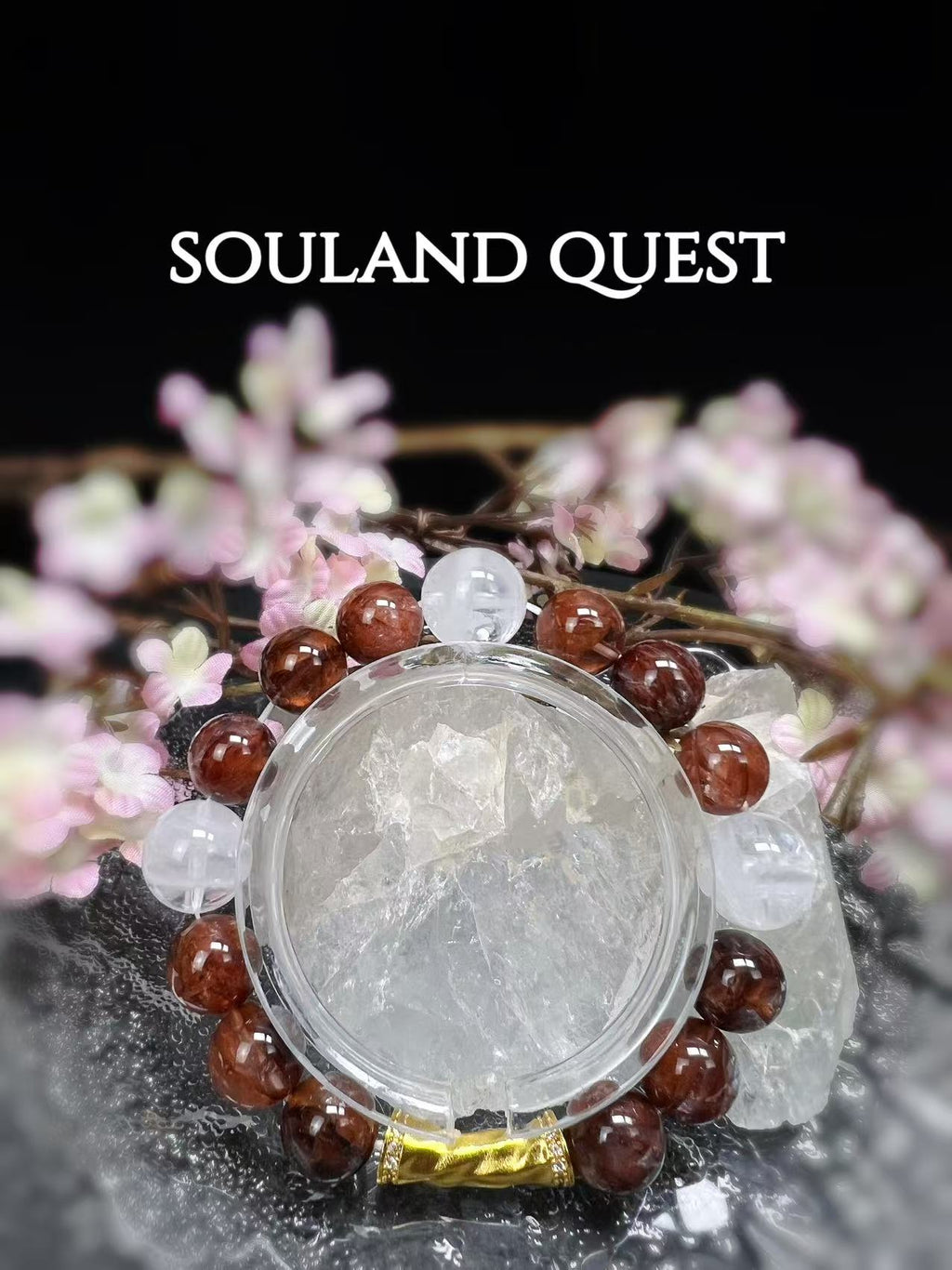Red Hematoid & White Phantom – Vitality, Clarity & Chakra Balance - Souland Quest