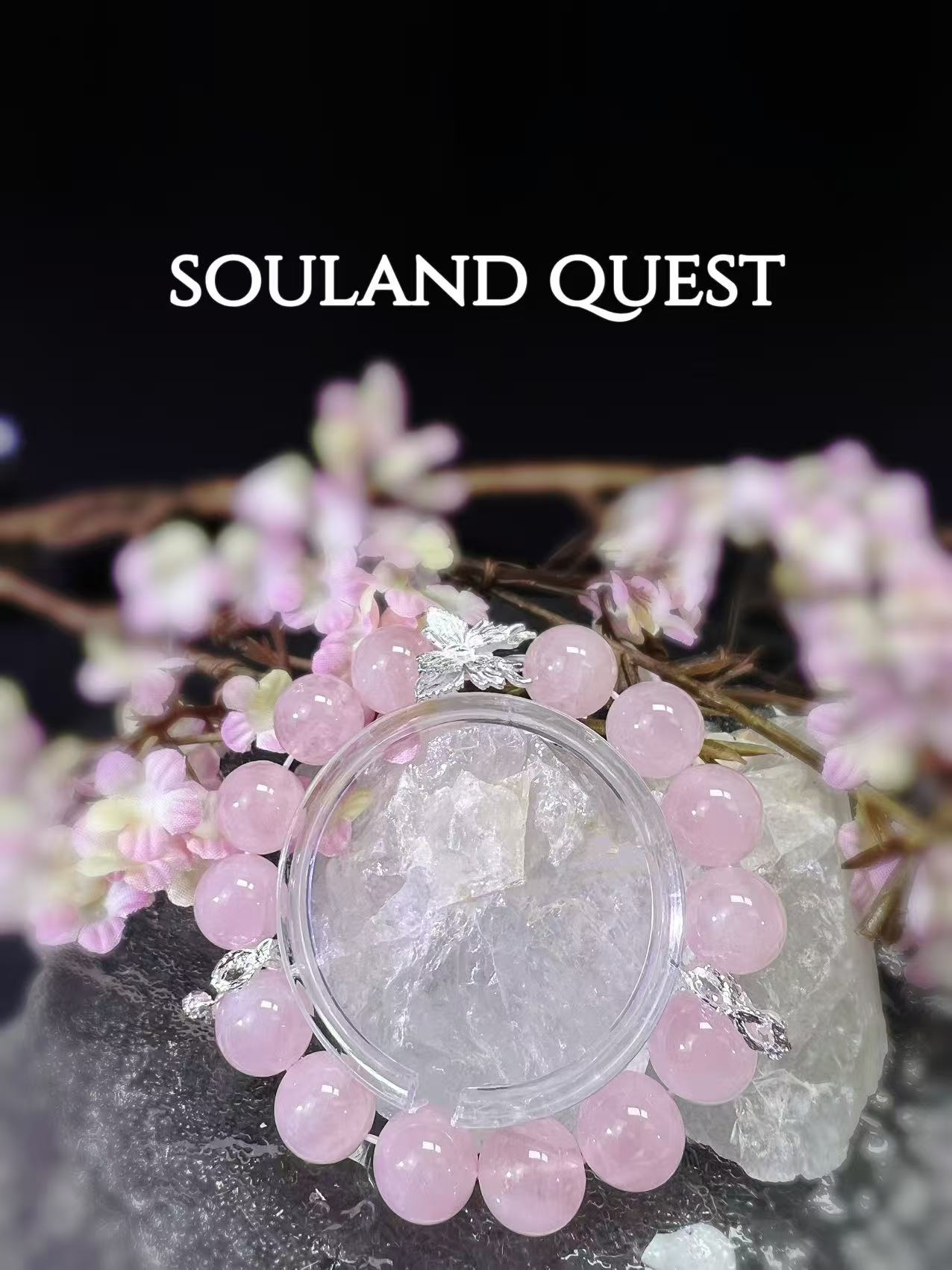 Rose Quartz Butterfly Charm Bracelet – Love, Healing & Harmony - Souland Quest