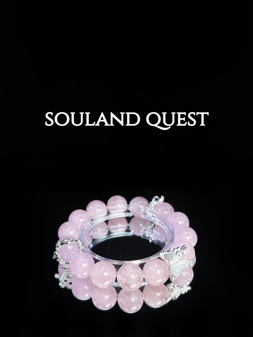 Rose Quartz Butterfly Charm Bracelet – Love, Healing & Harmony - Souland Quest