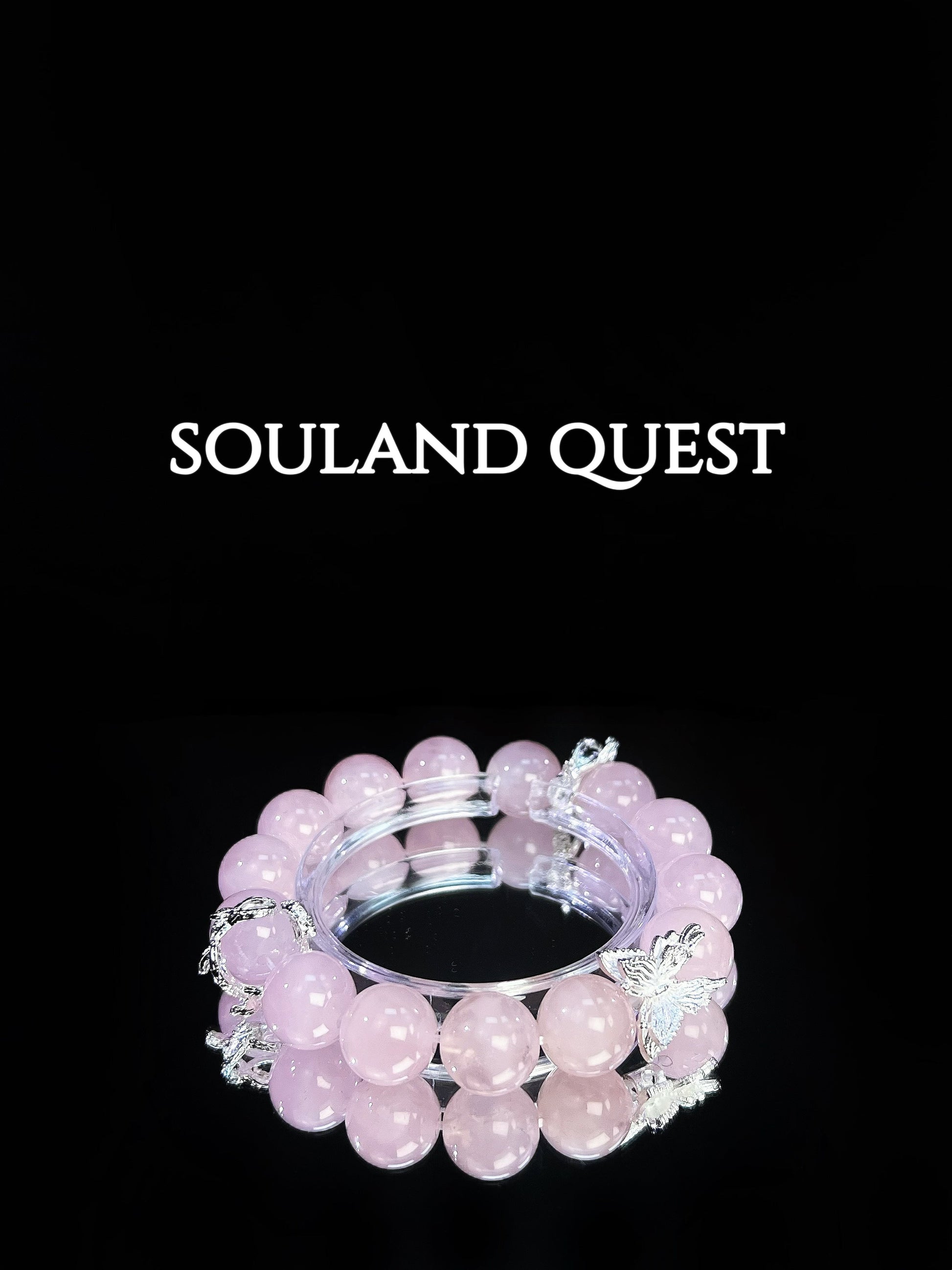 Rose Quartz Butterfly Charm Bracelet – Love, Healing & Harmony - Souland Quest