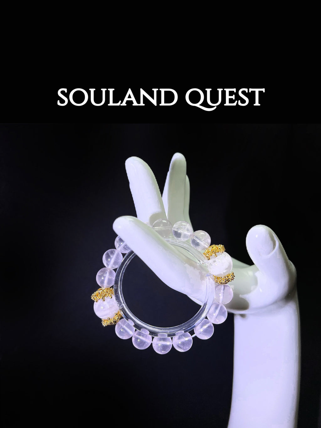 Rose Quartz & White Phantom Healing Bracelet – Love, Clarity & Chakra Balance - Souland Quest