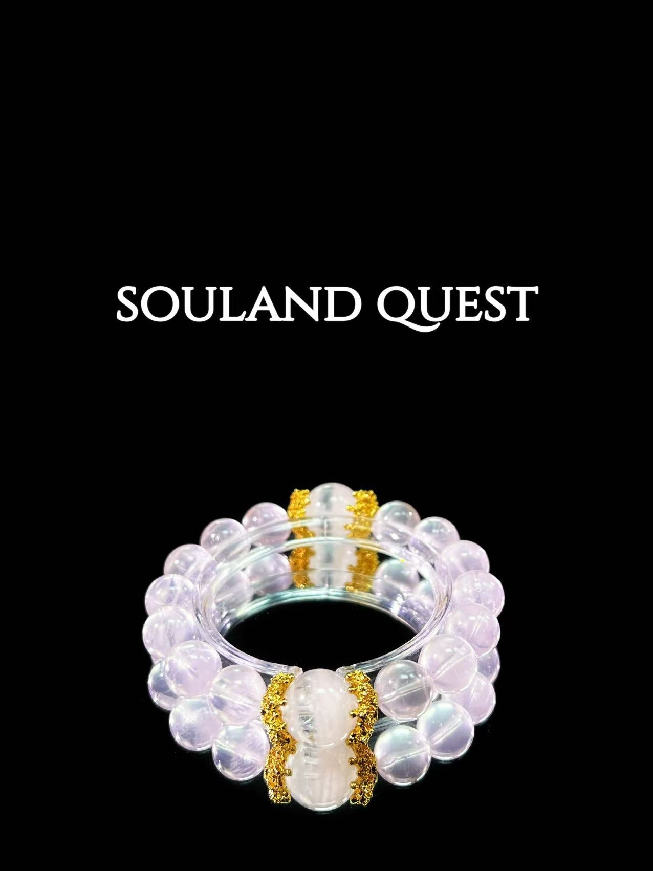 Rose Quartz & White Phantom Healing Bracelet – Love, Clarity & Chakra Balance - Souland Quest