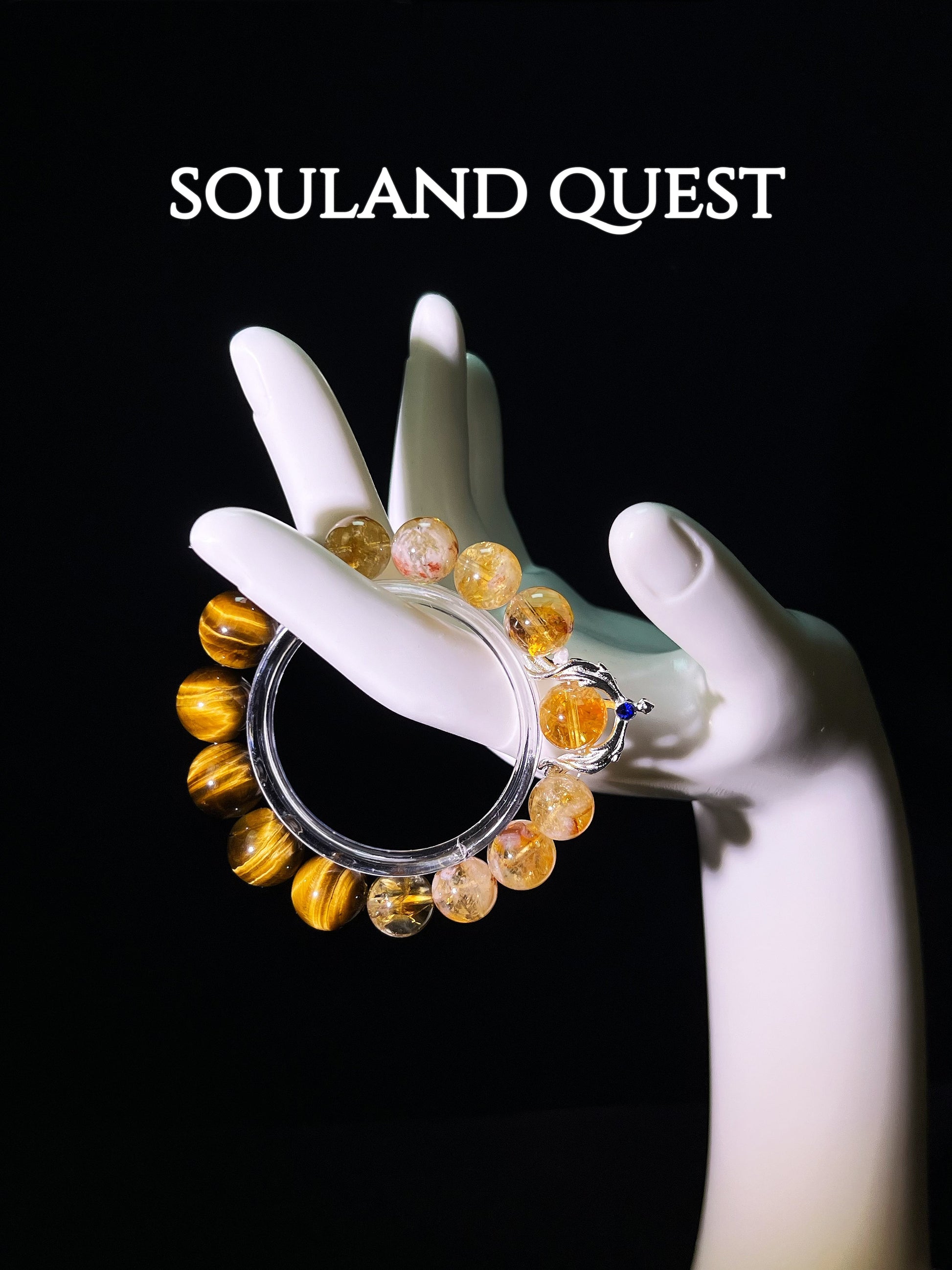 Solar Brilliance Bracelet – Citrine, Tiger’s Eye & Silver Accents for Confidence & Abundance ☀️✨ - Souland Quest