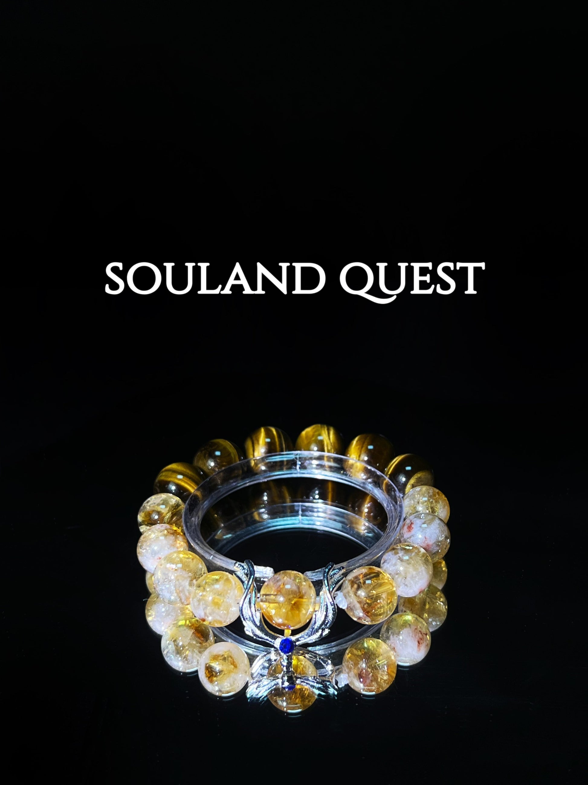 Solar Brilliance Bracelet – Citrine, Tiger’s Eye & Silver Accents for Confidence & Abundance ☀️✨ - Souland Quest